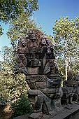 Angkor Thom - the South Gate - detail of the Naga 